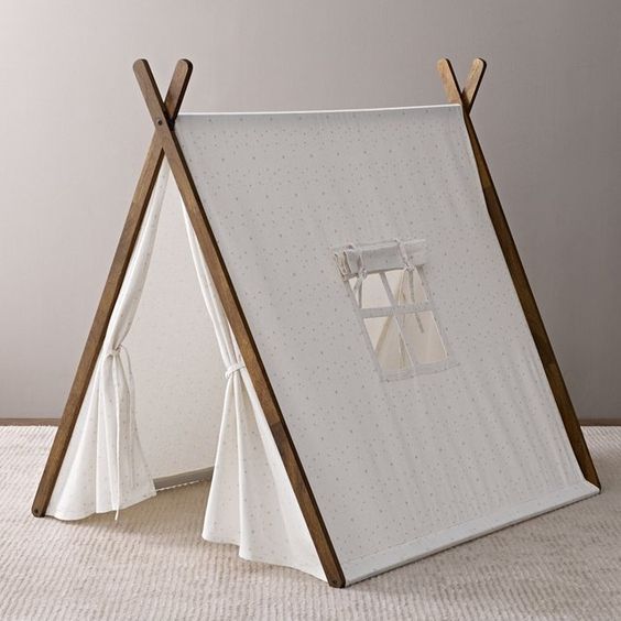 A Shape Play House for Little ones in Solid wood